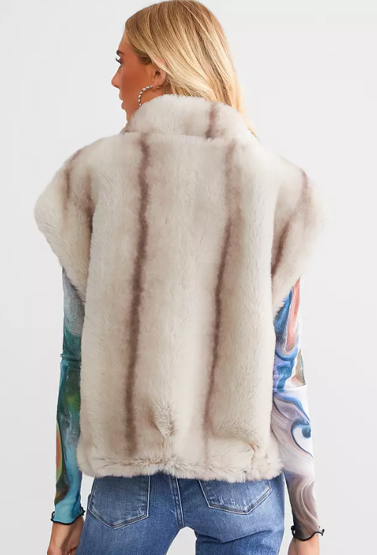 MISS ME Faux Fur Vest