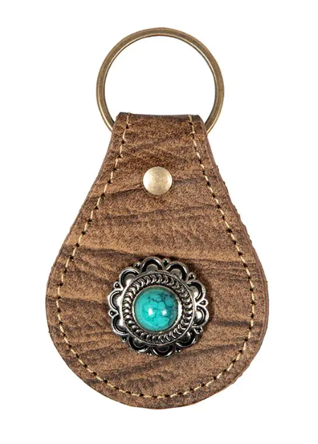 ABCO Concho Varied Leather Key Fob
