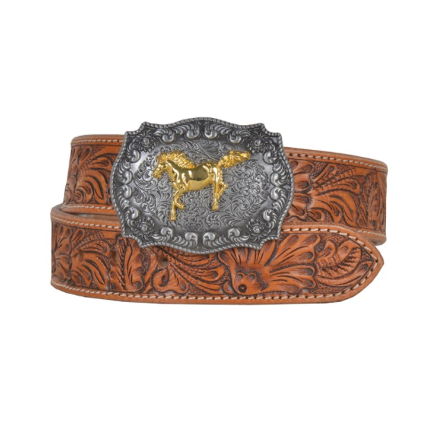 MYRA Hand Tooled Leather Belt