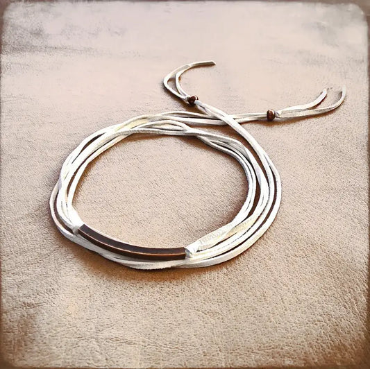 ASTALI Leather Wrap Hat Band/ Necklace