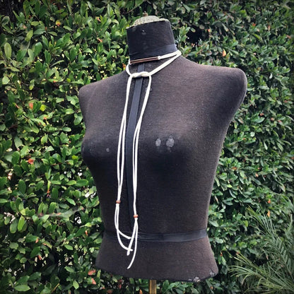 ASTALI Leather Wrap Hatband/ Necklace