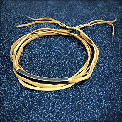 ASTALI Leather Wrap Hatband/ Necklace