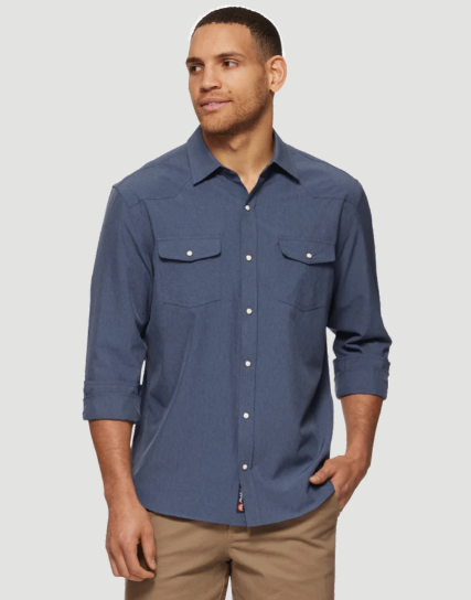 FLAG & ANTHEM Deming LS Performance Western Shirt