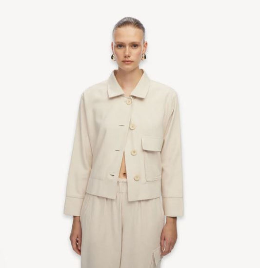 POKOLOKO Herringbone Short Jacket