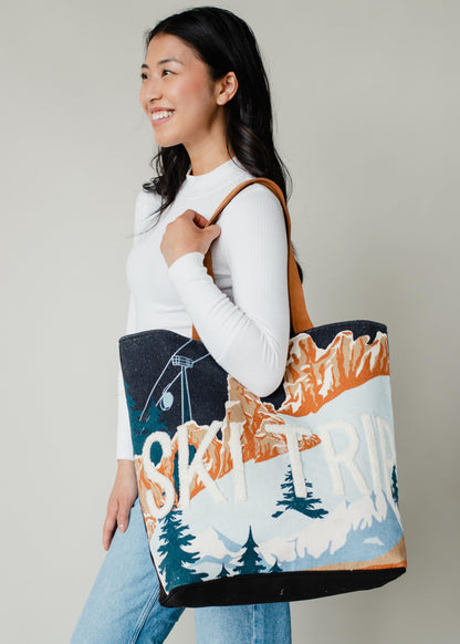 PANACHE Ski Trip Scene Tote