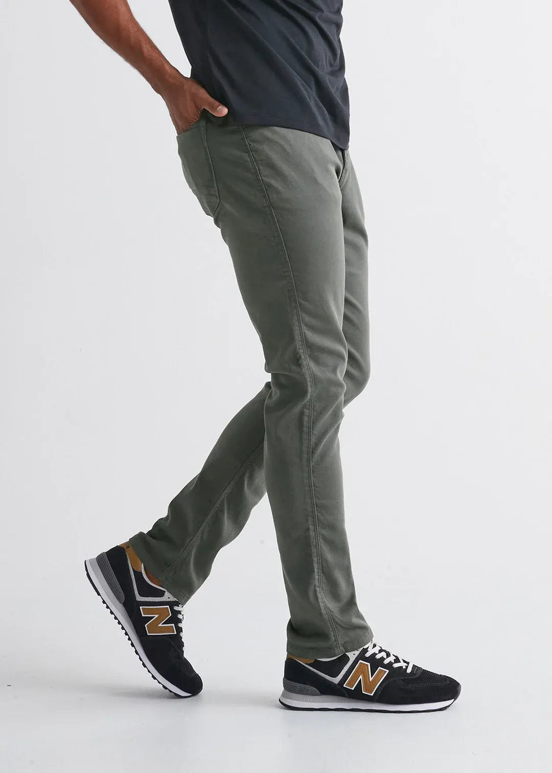 DUER NO SWEAT PANT RELAXED TAPER GULL