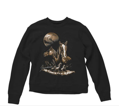 SENDERO Midnight Riders Drop Shoulder Sweatshirt