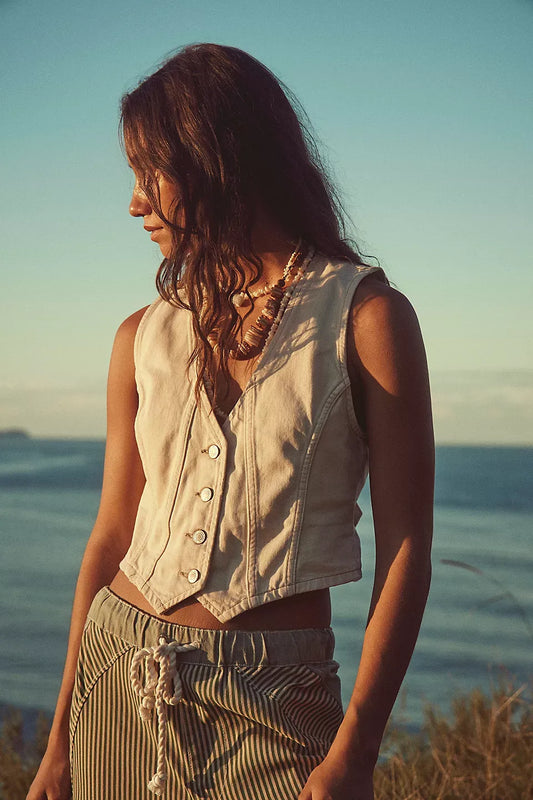 FREE PEOPLE Tate Denim Vest