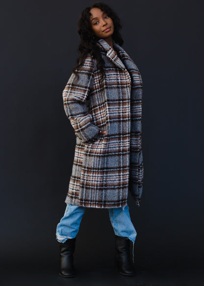 PANACHE Plaid Coat