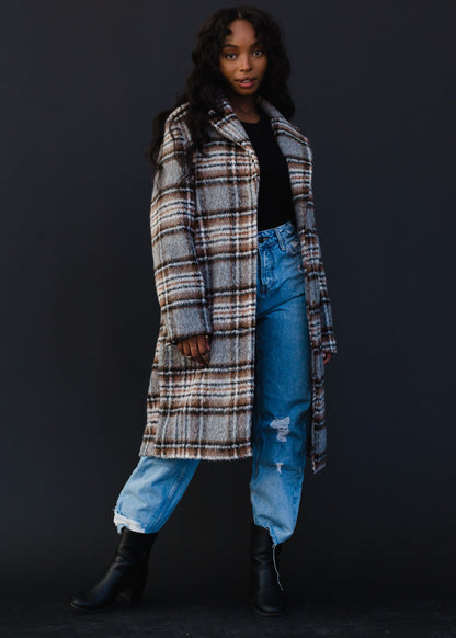 PANACHE Plaid Coat