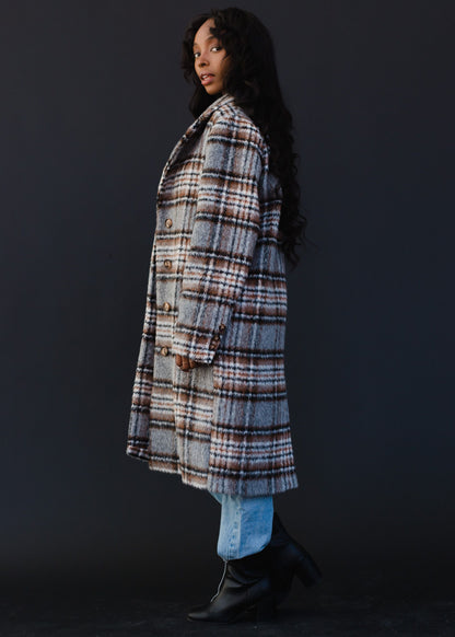 PANACHE Plaid Coat