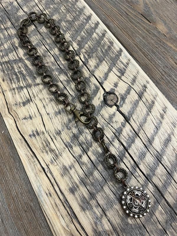 AMY KAPLAN Double Pendant with Cross Alberta Boot
