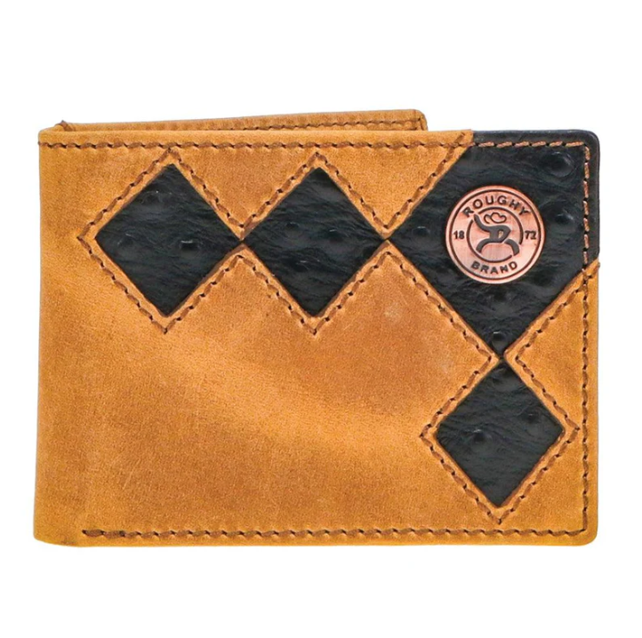 HOOEY Shiloh Diamond Patchwork Bi-Fold Wallet With 1872 Concho