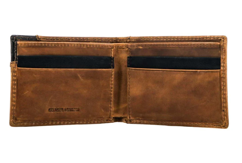 HOOEY Shiloh Diamond Patchwork Bi-Fold Wallet With 1872 Concho