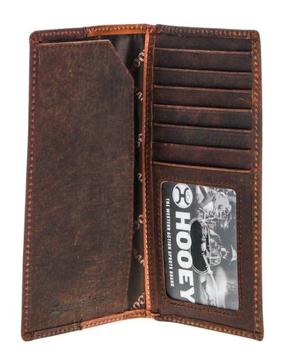 HOOEY Grayson Distressed Leather Rodeo Wallet
