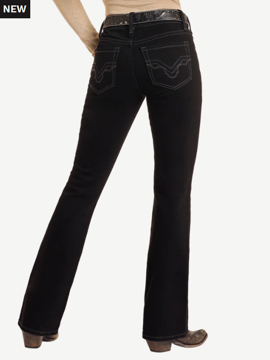 ROCK & ROLL Black Mid Rise Bootcut