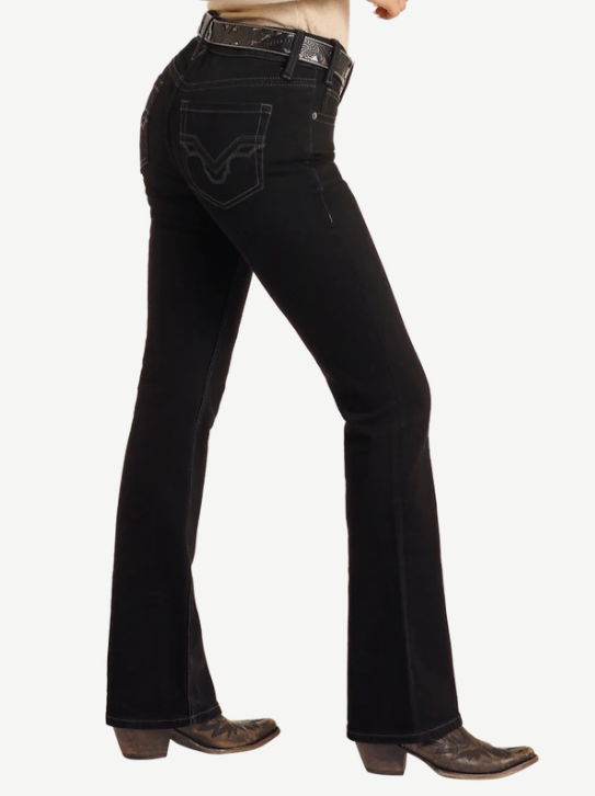 ROCK & ROLL Black Mid Rise Bootcut