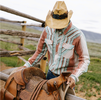 SENDERO Serape Pearl Snap Shirt