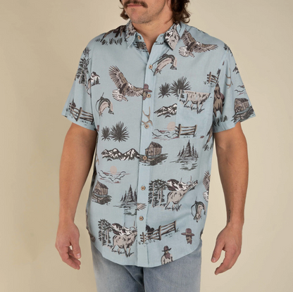SENDERO City Slicker Button Up Short Sleeve Shirt