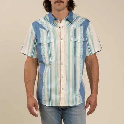 SENDERO Serape Pearl Snap Short Sleeve Shirt