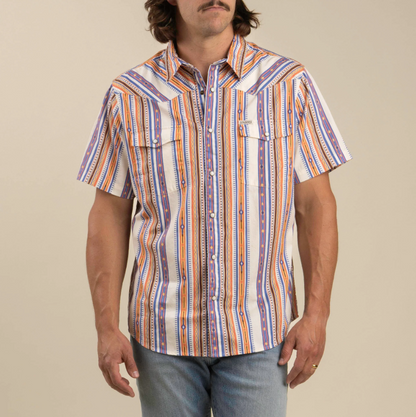 SENDERO Serape Pearl Snap Short Sleeve Shirt