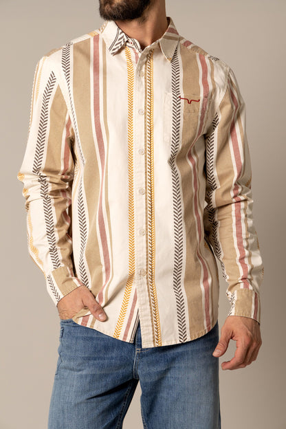 KIMES RANCH Double Tap Stripe Shirt