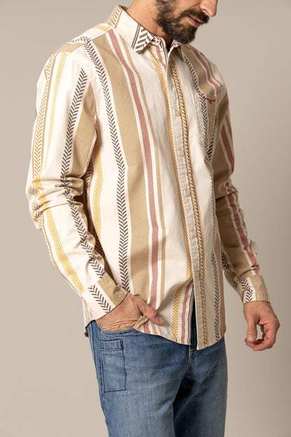 KIMES RANCH Double Tap Stripe Shirt