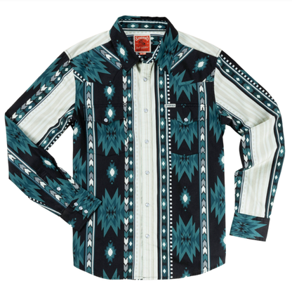 SENDERO Serape Pearl Snap Shirt