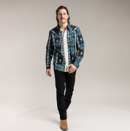 SENDERO Serape Pearl Snap Shirt