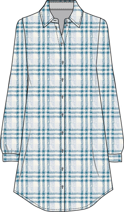 FLAG & ANTHEM Lynden Knit Flannel Dress