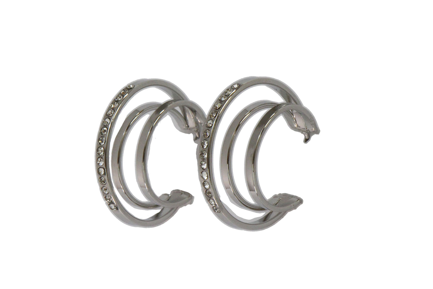 ABCO Rhinestone Multi Hoop Earring