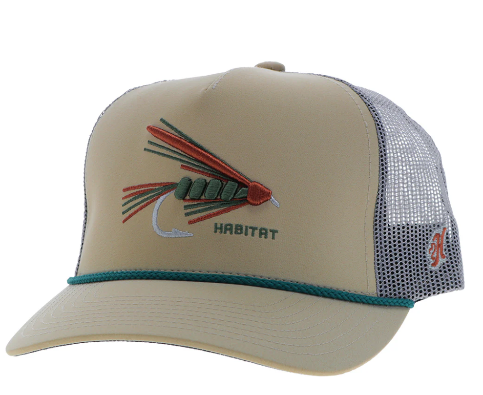 HOOEY Habitat Gray 5 Panel Trucker Hat