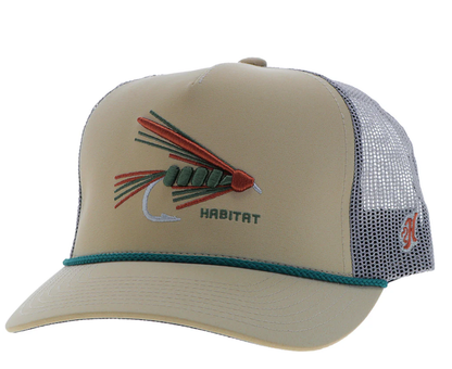HOOEY Habitat Gray 5 Panel Trucker Hat