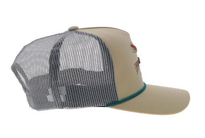 HOOEY Habitat Gray 5 Panel Trucker Hat