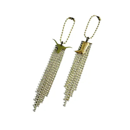 CINDER & SAGE Boot Charms With Rhinestones Premium