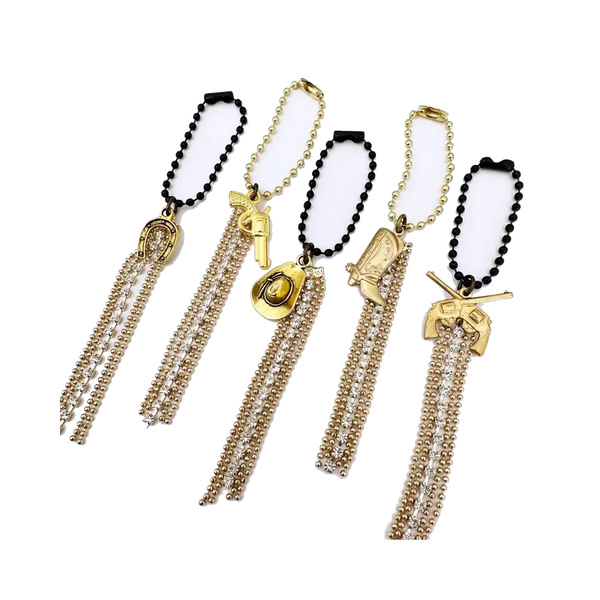 CINDER & SAGE Boot Charms With Rhinestones