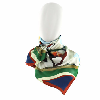RENEE GOULD Broncs Silk Scarf
