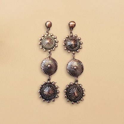 ABCO Western Concho Drop Earring