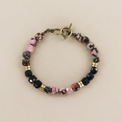 RACHEL NATHAN Narrow Rhodonite Bracelet