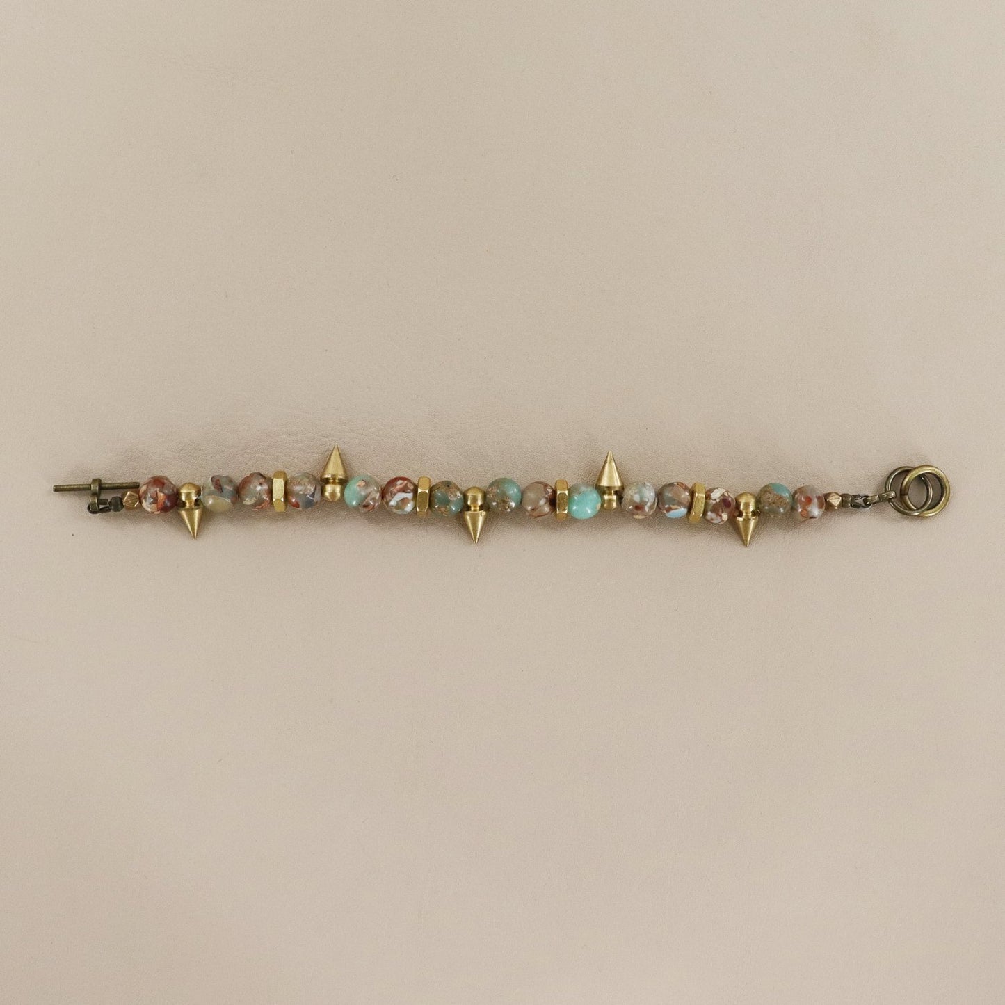 RACHEL NATHAN Remix Snakeskin Jasper Bracelet