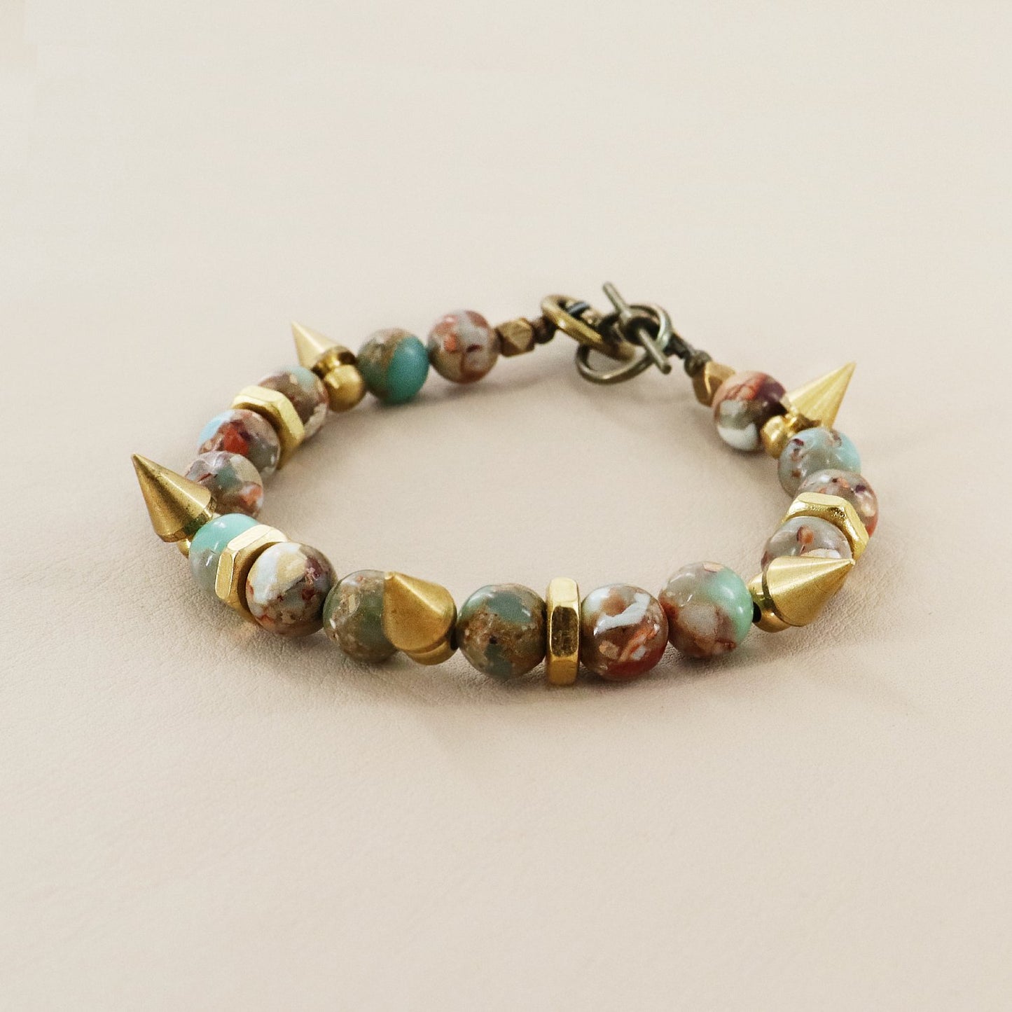 RACHEL NATHAN Remix Snakeskin Jasper Bracelet