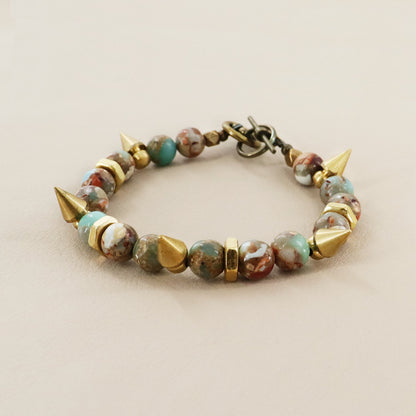 RACHEL NATHAN Remix Snakeskin Jasper Bracelet