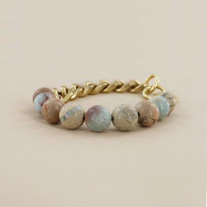 RACHEL NATHAN On Point Snakeskin Jasper Bracelet