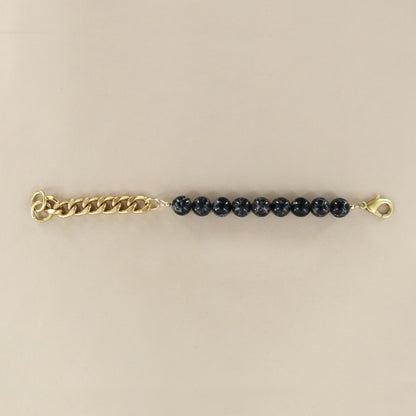 RACHEL NATHAN Imperial Jasper Black Bracelet