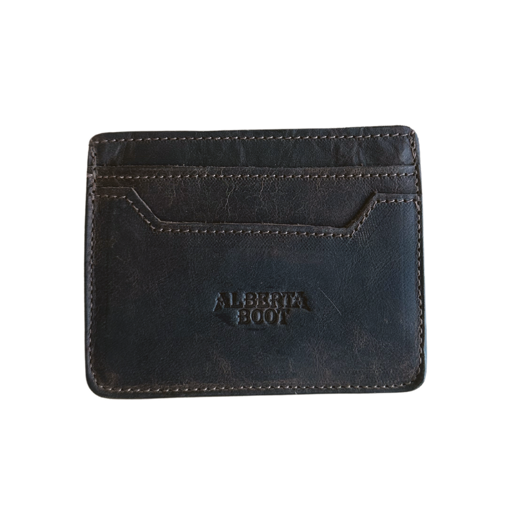 Black Leather Card Holder