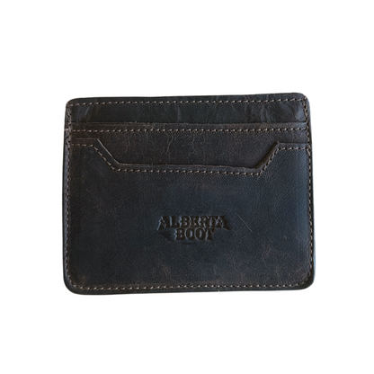 Black Leather Card Holder