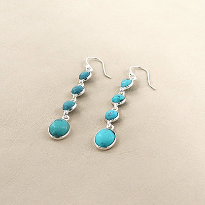 PAIGE WALLACE Turquoise 4 Dangle Earrings