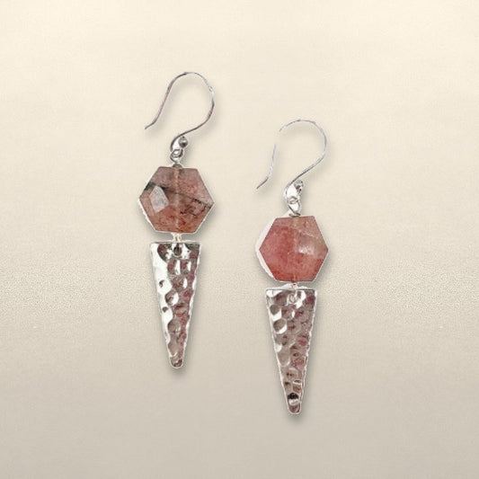 AKRITI Silver and Medium Earrings