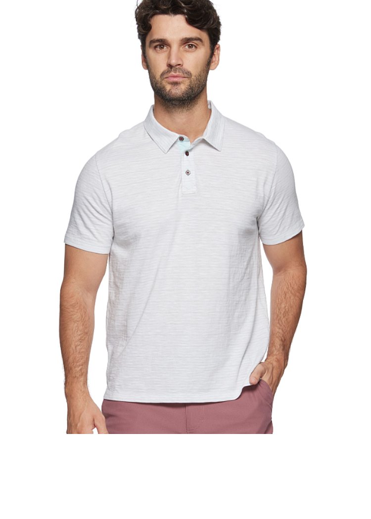 FLAG & ANTHEM Hastings SS Super Soft Stripe Polo