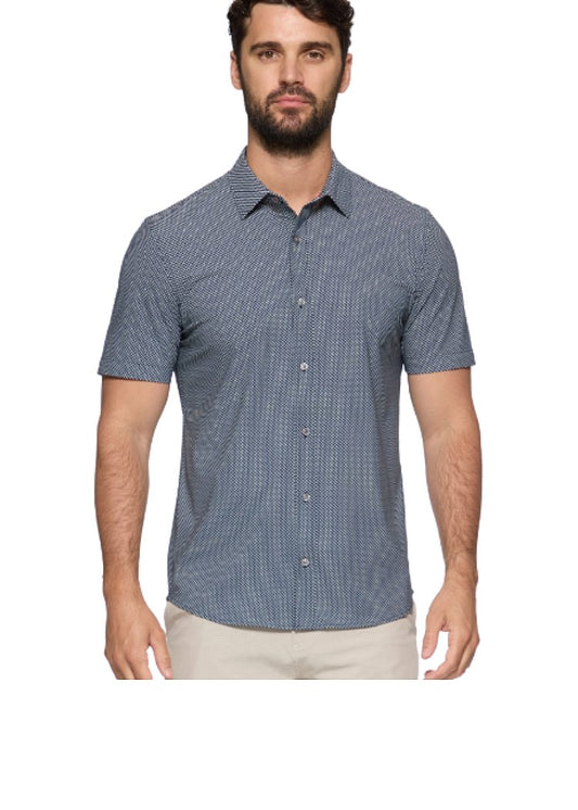 FLAG & ANTHEM Henning SS Geo Print Journey Shirt